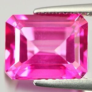 Pink Topaz 3.82 Ct Clean Octagon Shape 9.7 x 7.8 Mm Natural Gemstone From Brazil